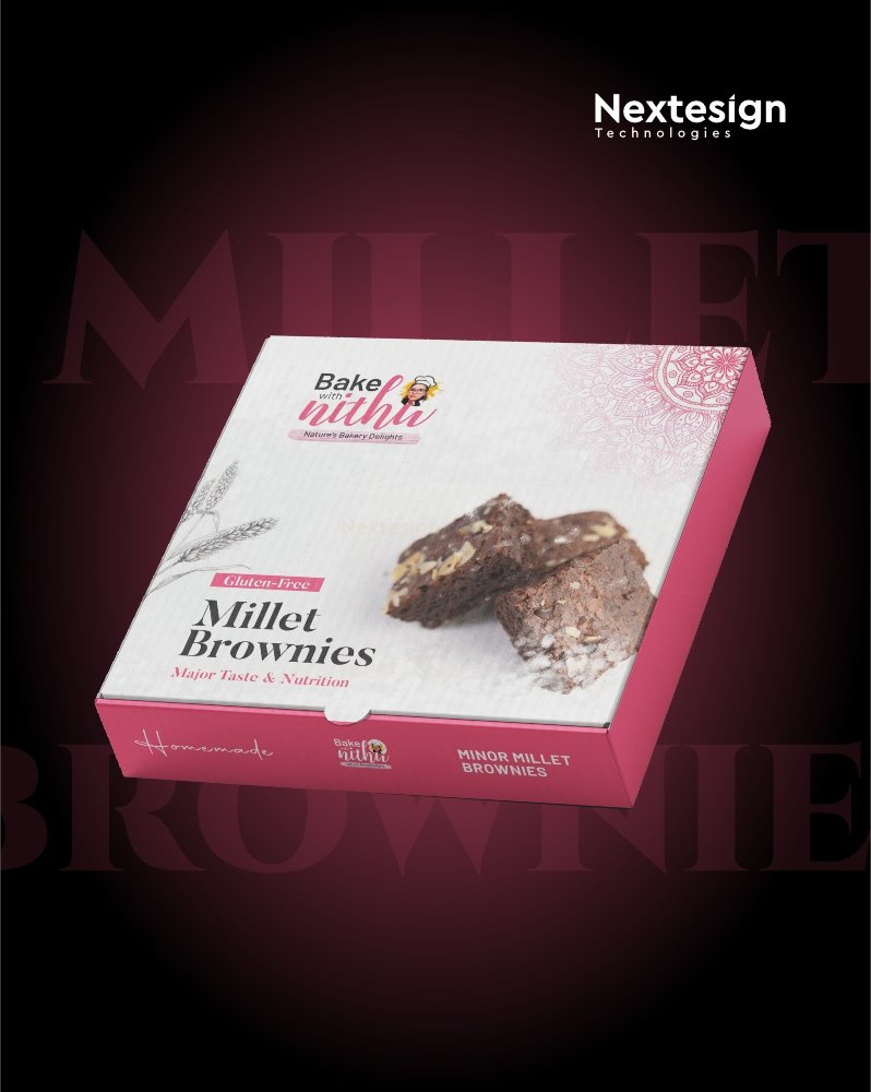 Millet Brownie Box Design